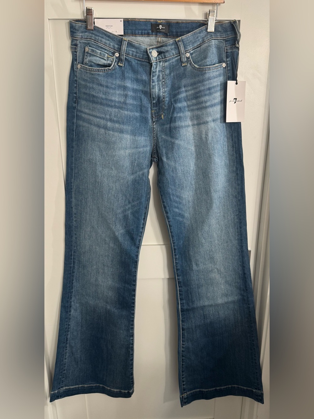 7 for all mankind Dojo Original Trouser Jeans in Slim Illusion size 32 NWT